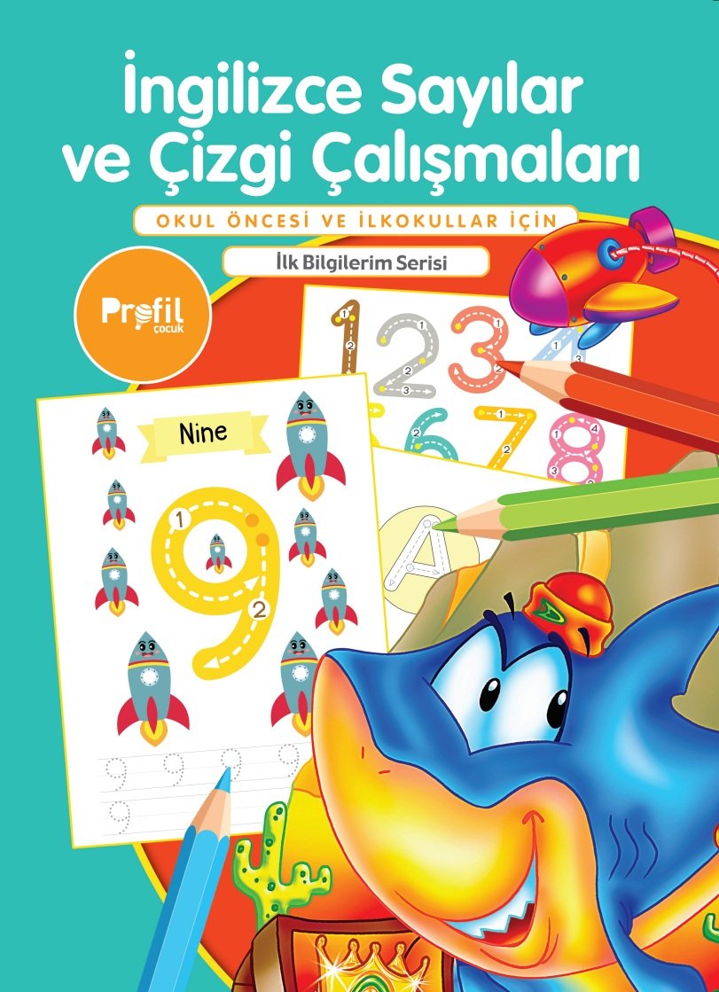İlk Bilgilerim İngilizce Sayılar ve Çizgi Çalışmaları